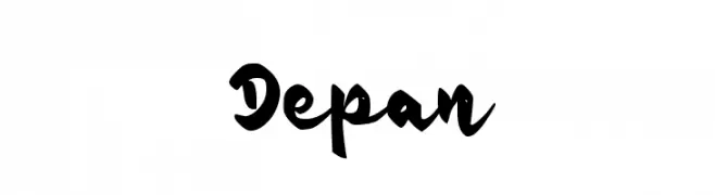 Depan  font caratteri gratis