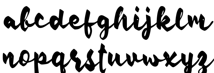 Depan Font LOWERCASE