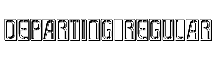 Departing Regular  免费字体下载