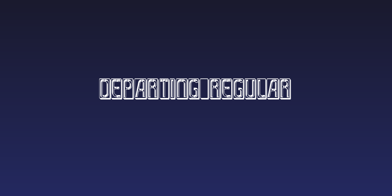 Departing Regular Social Header