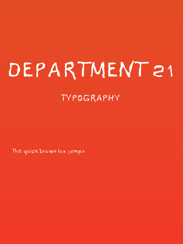 Department 21 Poster