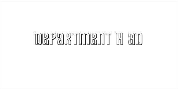 Department H 3D Logo