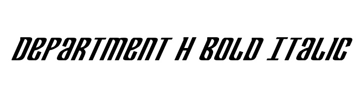 Department H Bold Italic  لخطوط تنزيل