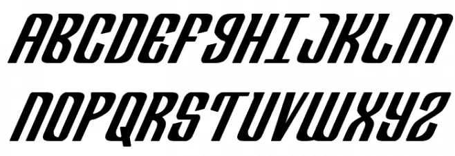 Department H Bold Italic Font UPPERCASE