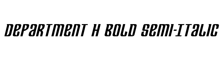 Department H Bold Semi-Italic  baixar fontes gratis