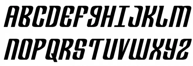 Department H Bold Semi-Italic フォント 大文字