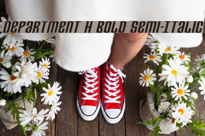Department H Bold Semi-Italic Example 2