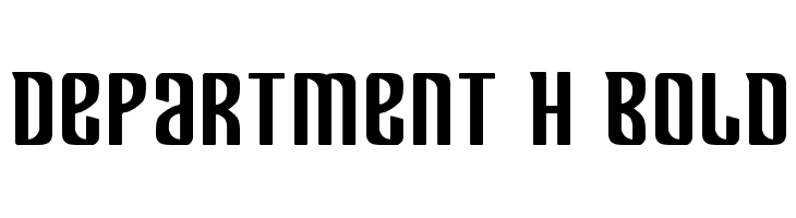 Department H Bold  font caratteri gratis