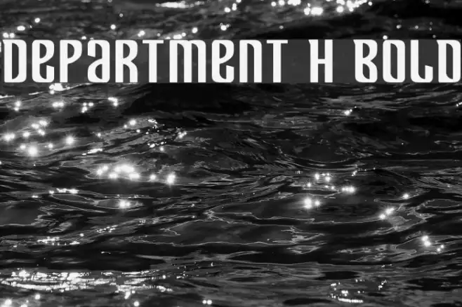 Department H Bold Example 3