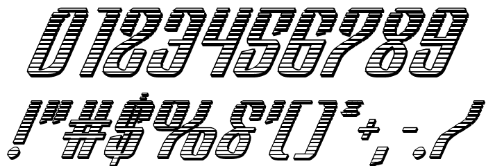Department H Chrome Italic Font OTHER CHARS