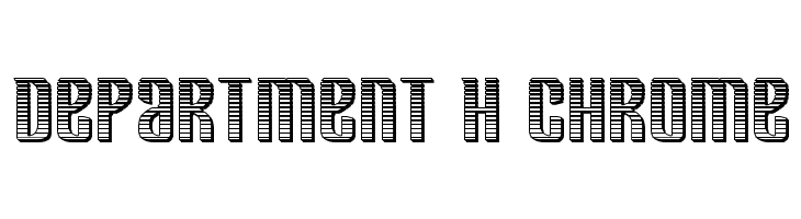 Department H Chrome  Fuentes Gratis Descargar