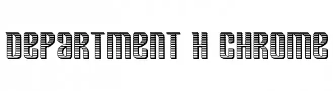Department H Chrome  Descarca Fonturi Gratis