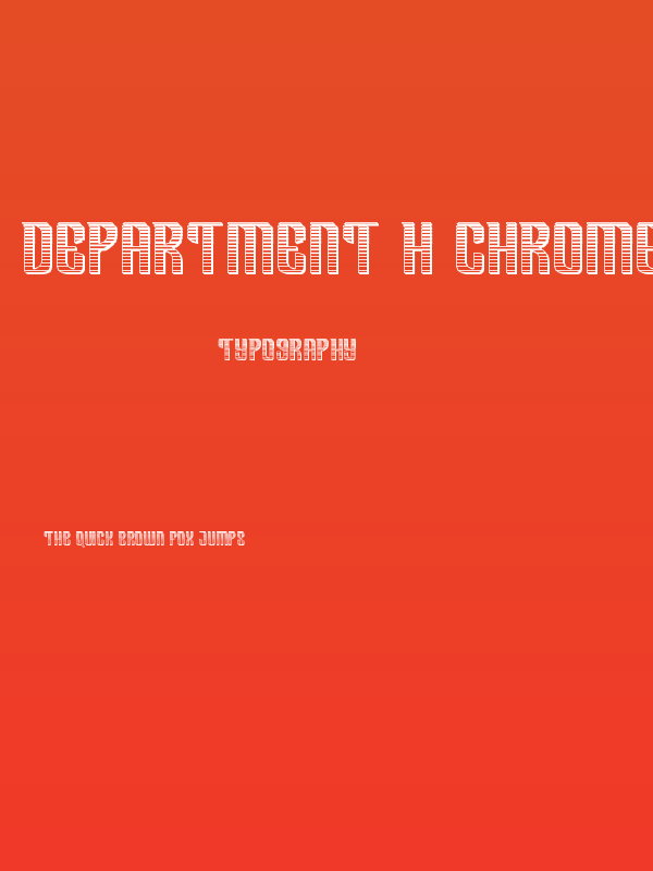 Department H Chrome Poster
