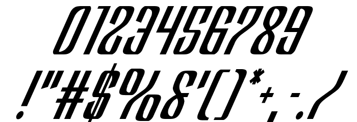 Department H CondensedItalic Font OTHER CHARS