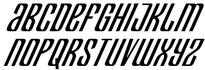 Department H CondensedItalic Font LOWERCASE