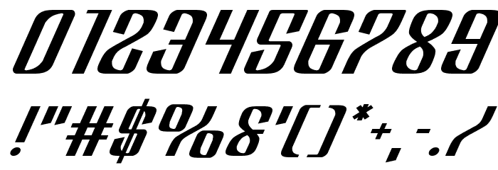 Department H Expanded Italic Font OTHER CHARS