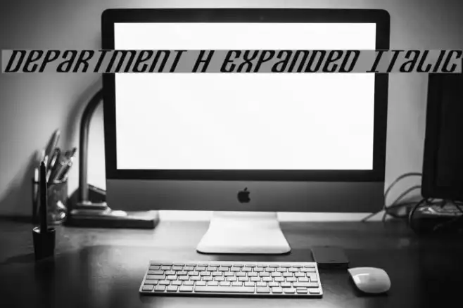 Department H Expanded Italic Example 1