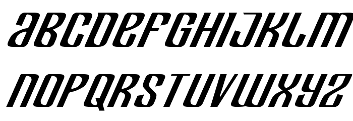 Department H Expanded Italic Font LOWERCASE