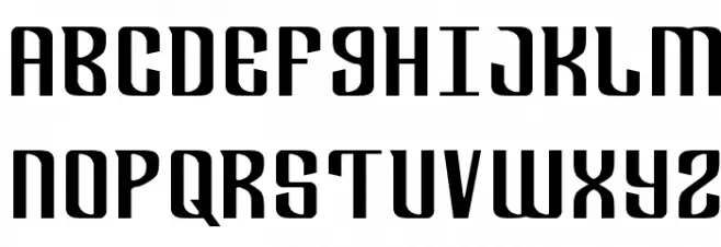 Department H Expanded Schriftart Groß