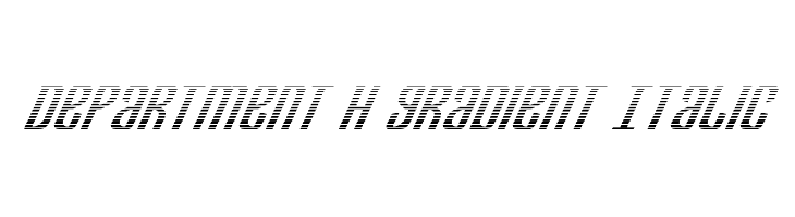 Department H Gradient Italic  フリーフォントのダウンロード