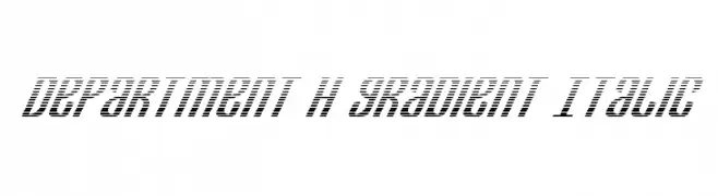 Department H Gradient Italic  Descarca Fonturi Gratis