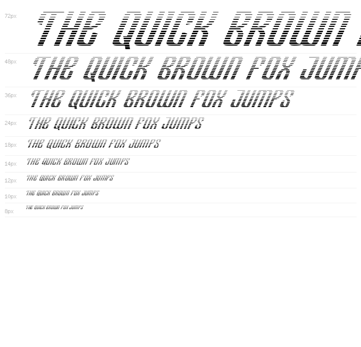 Department H Gradient Italic Waterfall