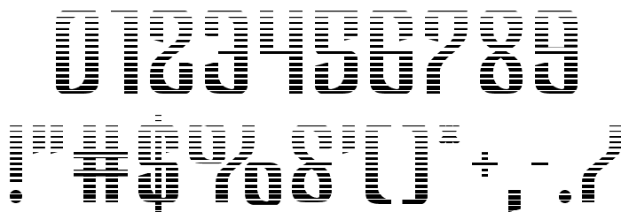 Department H Gradient Font OTHER CHARS
