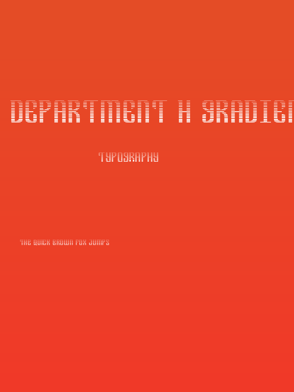 Department H Gradient Poster