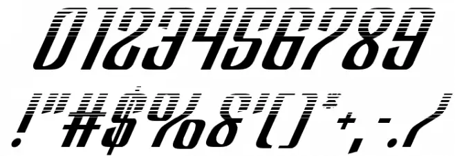 Department H Halftone Italic Font OTHER CHARS