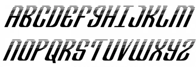 Department H Halftone Italic 字体 大写