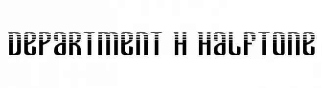 Department H Halftone  Descarca Fonturi Gratis