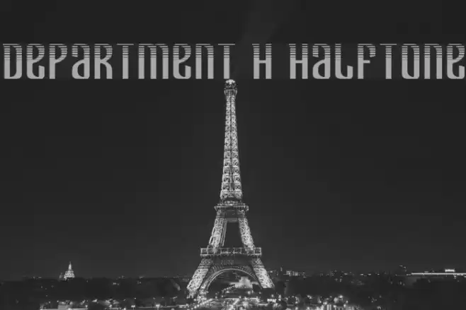 Department H Halftone Font examples