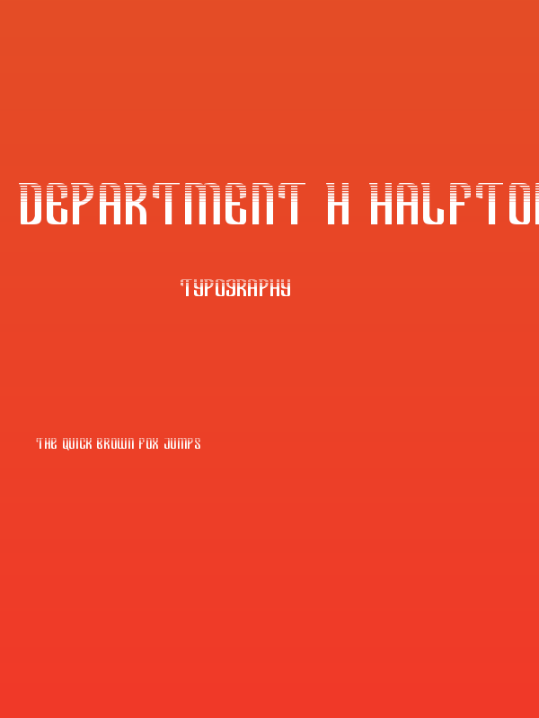 Department H Halftone Poster