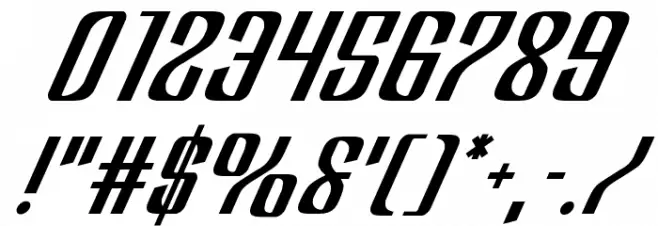 Department H Italic Font OTHER CHARS
