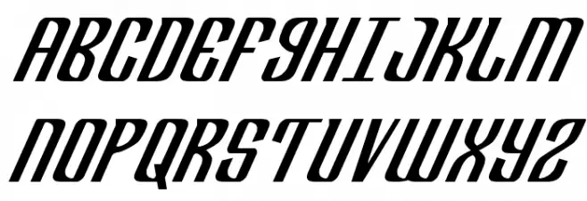 Department H Italic Шрифта ВЕРХНИЙ