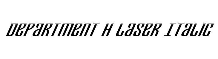 Department H Laser Italic  नि: शुल्क फ़ॉन्ट्स डाउनलोड