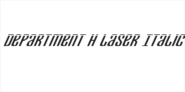 Department H Laser Italic Logo