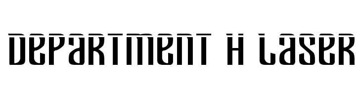 Department H Laser  Frei Schriftart Herunterladen