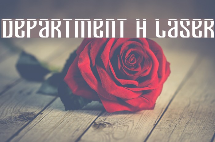Department H Laser Font examples