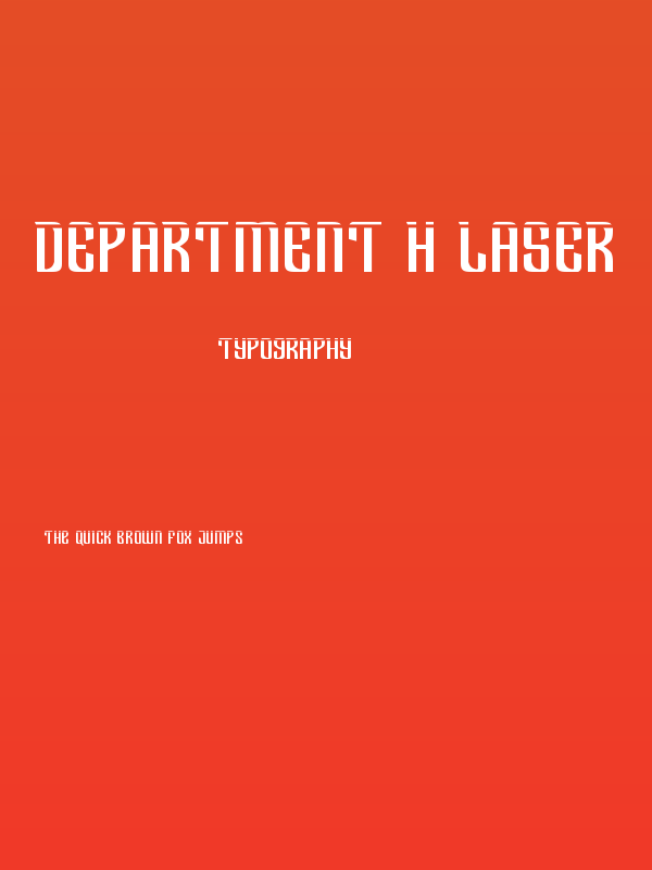 Department H Laser Poster