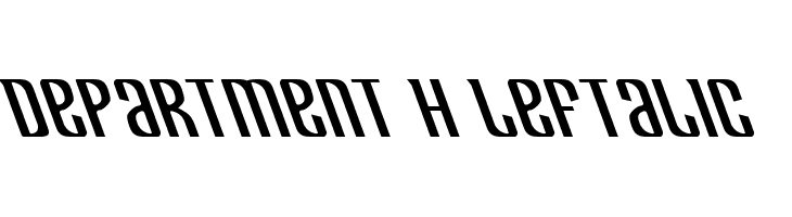 Department H Leftalic  font caratteri gratis