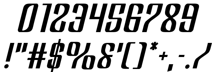 Department H Semi-Italic Font OTHER CHARS