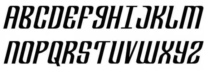 Department H Semi-Italic Schriftart Groß