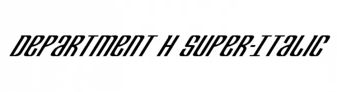 Department H Super-Italic  フリーフォントのダウンロード