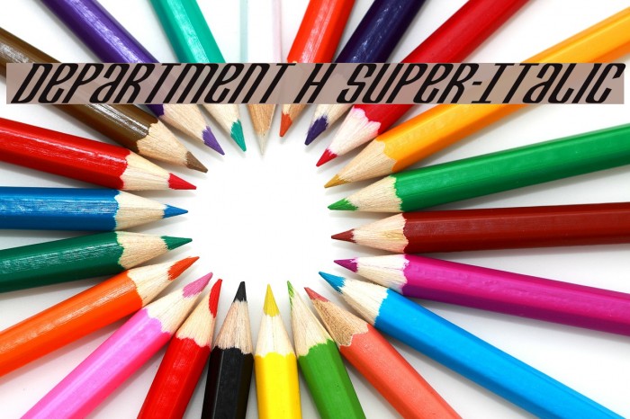 Department H Super-Italic Example 2