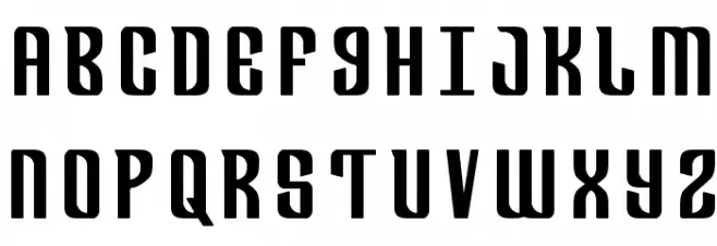 Department H Title Bold Schriftart Groß