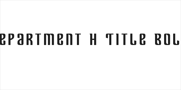 Department H Title Bold Logo