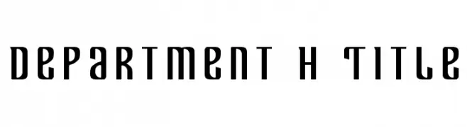 Department H Title  Descarca Fonturi Gratis
