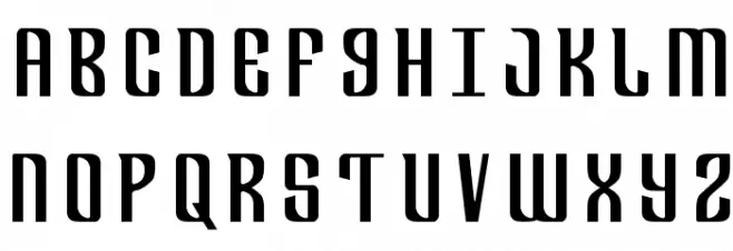 Department H Title Schriftart Groß