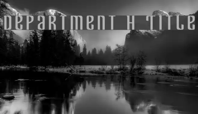 Department H Title Font examples